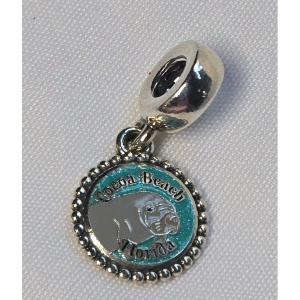 Pandora Cocoa Beach Florida Manatee Dangle Charm *Retired Regional Exclusive*
